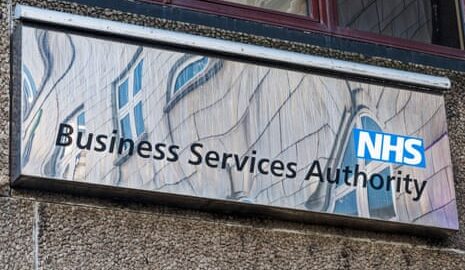 NHS Business Services sign