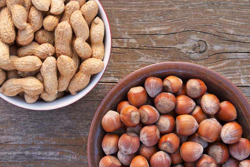 فندق و بادام زمینی
