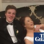 Jake and Sarah Maloney on a couch on the night of the debutante ball